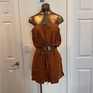 Rust Brown Two-Piece Set